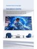 Compact Home & Dormitory Projector: Phone/Computer Connect, Screen Mirroring for Wall/Ceiling