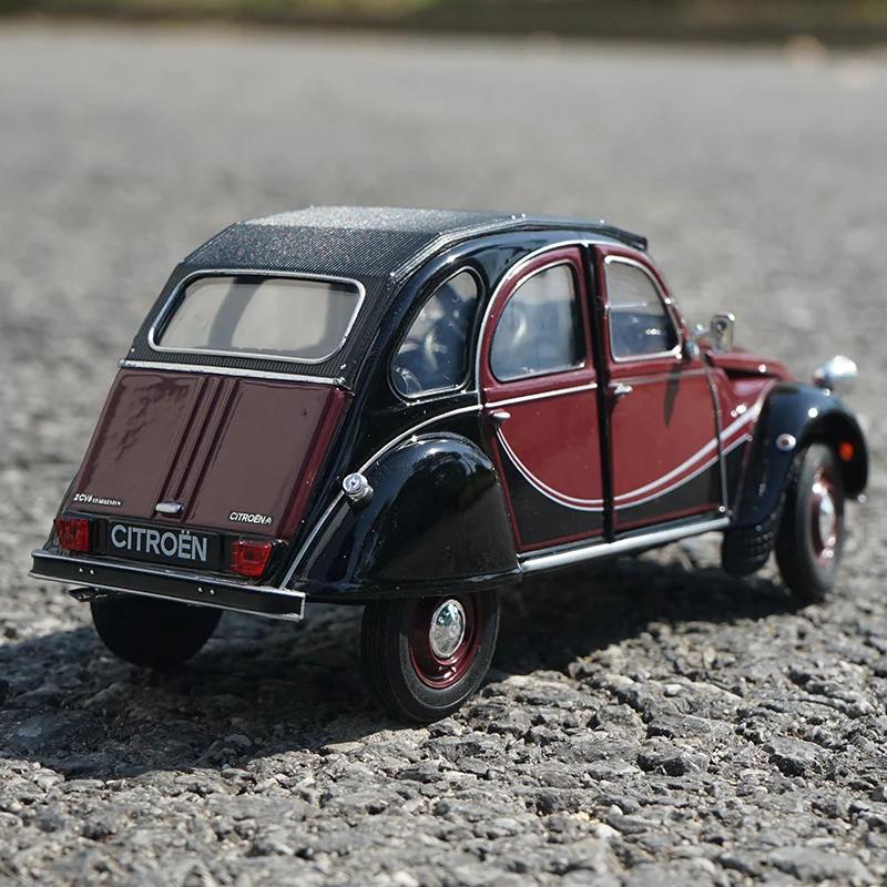Welly 1/24 Citroen 2CV 6 Charleston Alloy Classic Vintage Car Model Diecast Metal Toy Classic Car Model Collection Gift