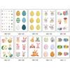 5Pcs Waterproof Sweat Cartoon Egg Child Cute Rabbit Egg Tattoo DIY Sticker Easter Tattoo Sticker Decoration