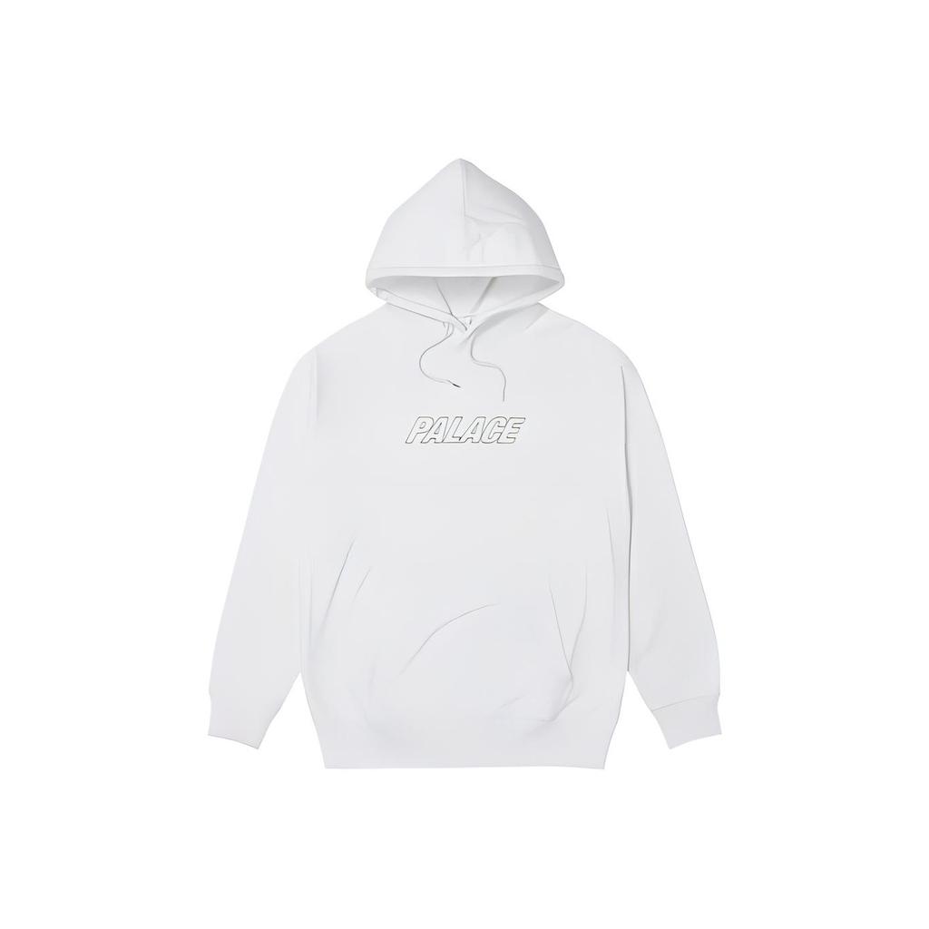 Palace Jumbo Tri-Ferg Drop Shoulder Hood White Unisex Tops P21CS256