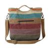 Striped Printed Women Canvas Bags Shoulder Handbags Large Capacity Tote