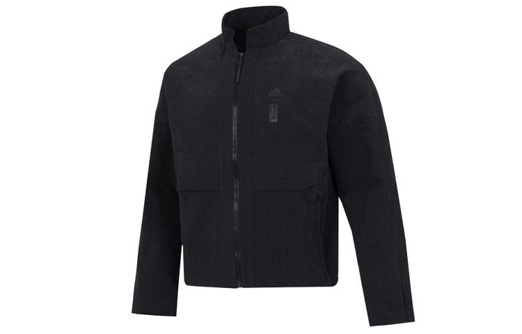adidas Jackets Men's Black Stand Collar Moderate Other HM5172