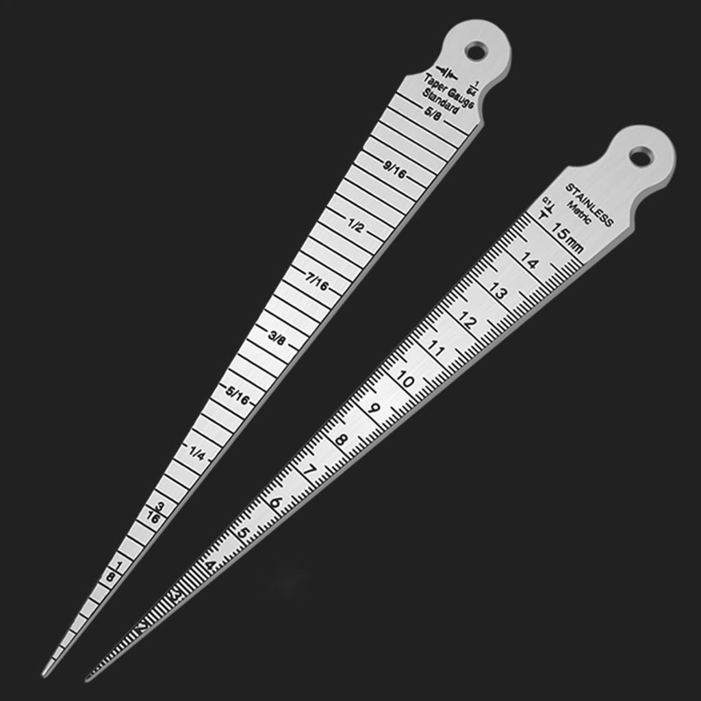Aperture Gauge Precise Stainless Steel Taper Gauge Clear Numerical Identification Set For Automotive Repair Metalworking Gauging
