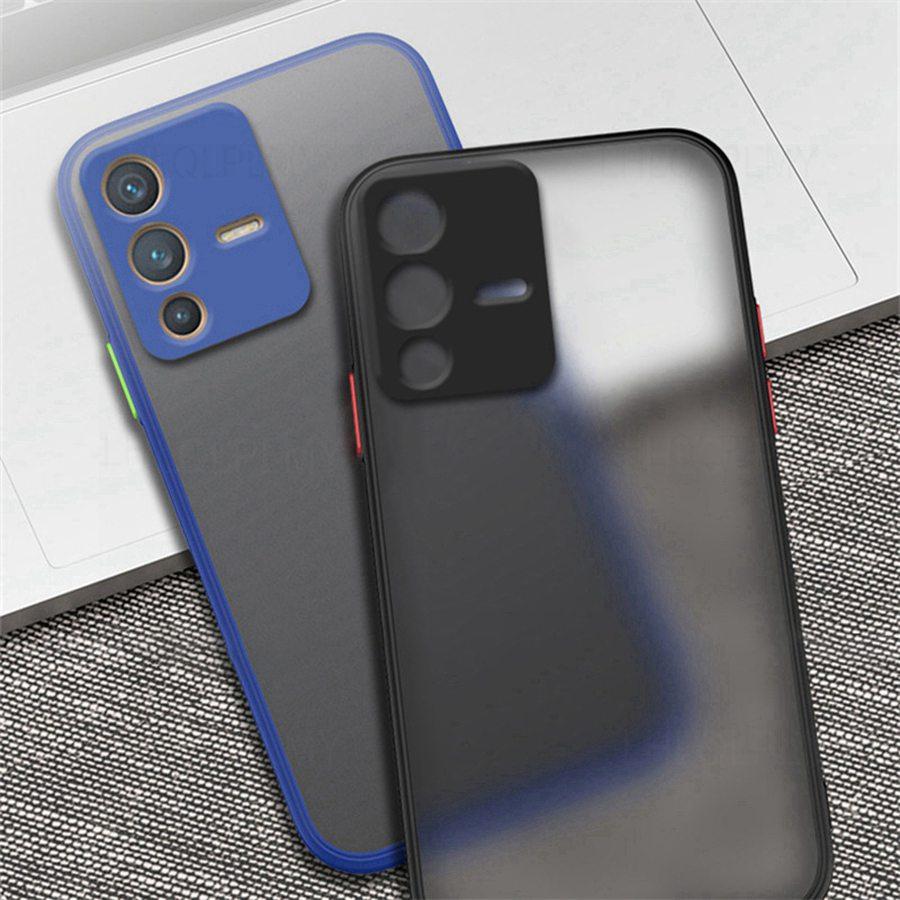 Luxury Shockproof Matte Case For Vivo Y28 Y72 5G V27 Y38 Y39 Y53S Y18 V40 SE Y29 V29 V30 Y31 Y21 Y33S Y70 Y04 V50 V23 V29E Y21D V60 Lite Armor Cover