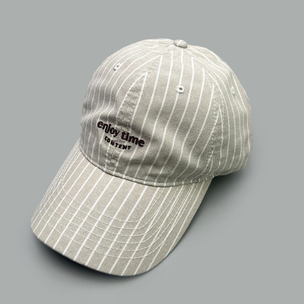 Cappellino da baseball a righe fresche primavera-estate con lettere ricamate, cappellino parasole semplice da viaggio per uomo e donna