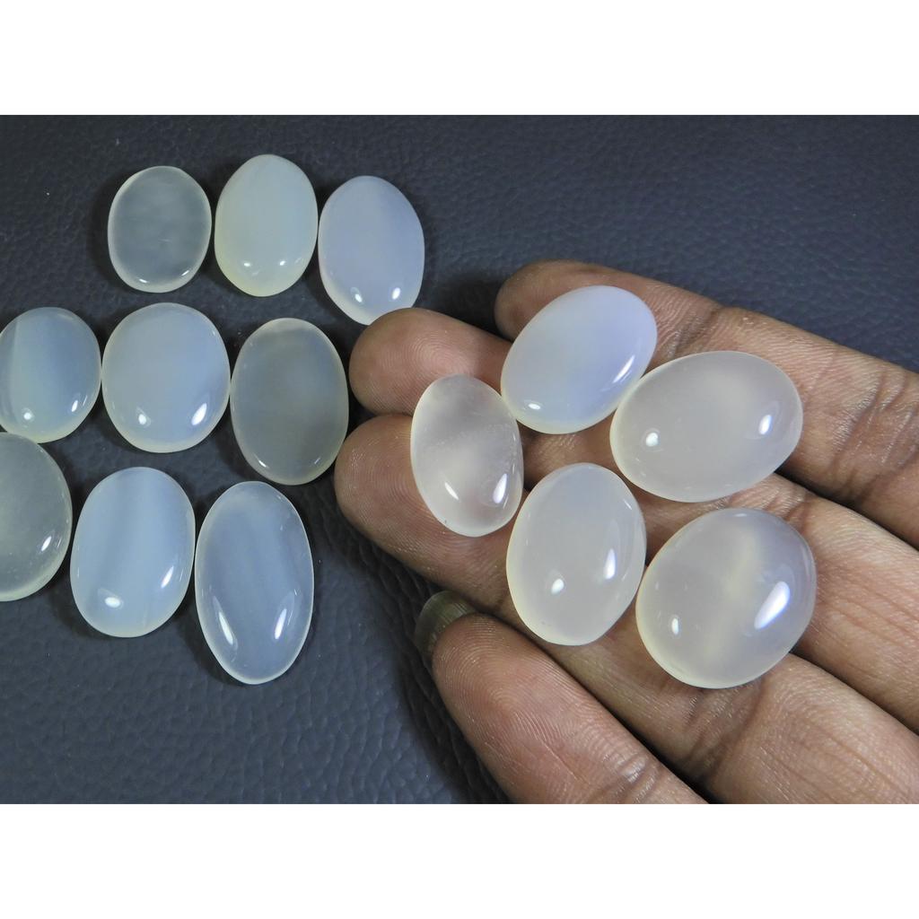 266Cts. Natural Onyx Agate Ring Size Oval Cabochon Loose Gemstone 14Pcs Lot A-630