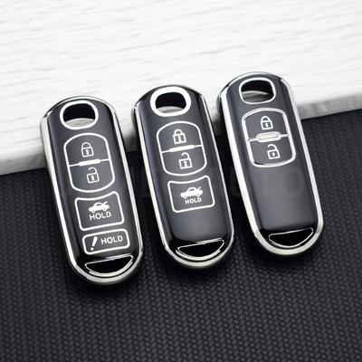 2/3/4 Buttons Soft Tpu Car Key Case Cover Protector For Mazda 3 6 2 Cx-5 Cx-30 Cx-3 Cx-7 Cx-9 Demio Axela Atenza Key Chain Set