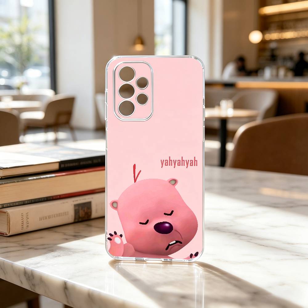 FOR PC-Cute L-Loopys Gift Phone Case For Samsung S25,S24,S21,S22,S23,S30,Ultra,S20,Plus,Fe Transparent Cover