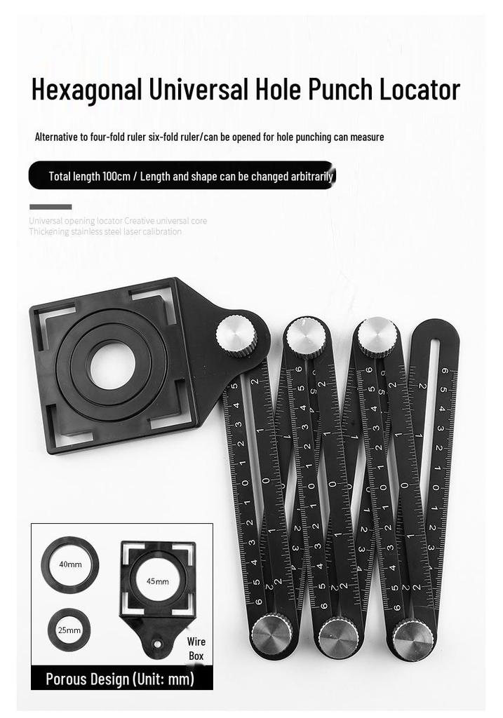 Adjustable Stainless Steel Tile Hole Locator and Punch Tool
