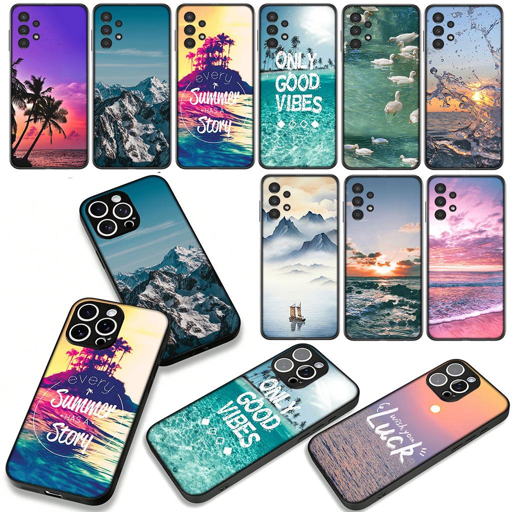 Cover for Xiaomi Redmi Note 14 12 13 ProPlus A4 A3 Pro Plus 12C 13C 14C 5G Phone Case Beach Mountain Sea Travel Sand