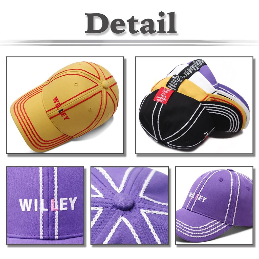 Embroidered for Men and CZA028 [White Fang] Cap, Casual, Fashionable, Sporty, Stylish, Women, (Purple)