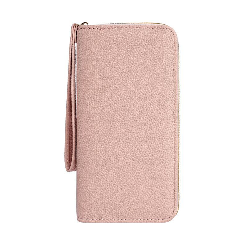 New Fashion Women Long Wallet Large Capacity Multiple Card Slots Zippered Purse Business Handbag Card Holder Wallet Coin Bag
