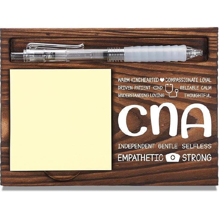 Sonographer Appreciation Gifts, Thank You Gift for Sonographer, Ultrasound Office Coworkers Staff Appreciation Gifts, Sticky Note Holder Wooden CNA