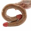 Giocattoli del sesso per adulti Doppio dildo Spina anale Pene realistico Pegging Dominatrice Masturbatore per donna BDSM Uomini Strumenti sexy