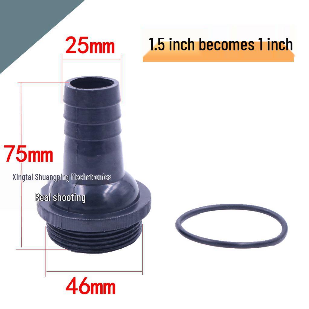 Thickened Plastic Male Thread Hose Connector Water Pump Adapter (4", 3", 1.5")