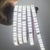 Double Row 2835 LED Strip Light 220V Flexible LED Tape with Adhesive High Brightness 240LEDs Waterproof LED Ribbon Decoration