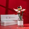 Automatic Opening Rose Shape Jewelry Box Jewelry Rings Organizers Suitable for Rings and Pendants with Elegant Design