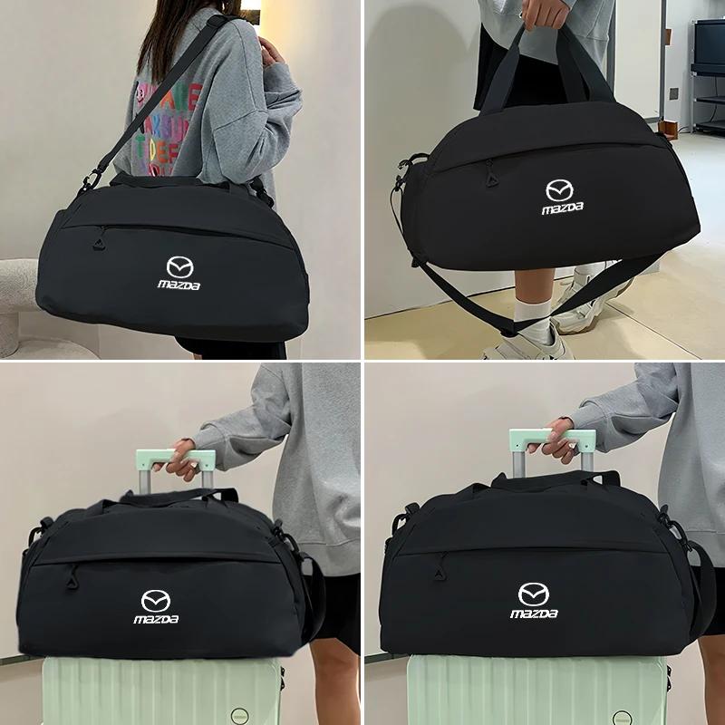 2025 Hot Men Women Nylon Luggage Storage Bag Travel Gym Sport Pouches For Mazda CX5 6 3 CX7 323 Axela Atenza Demio CX30 CX3 CX9