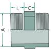 PVC-U 2 1/2 Inch Double-sided Connector 24 X 12mm PN 10 Bar Drip Line