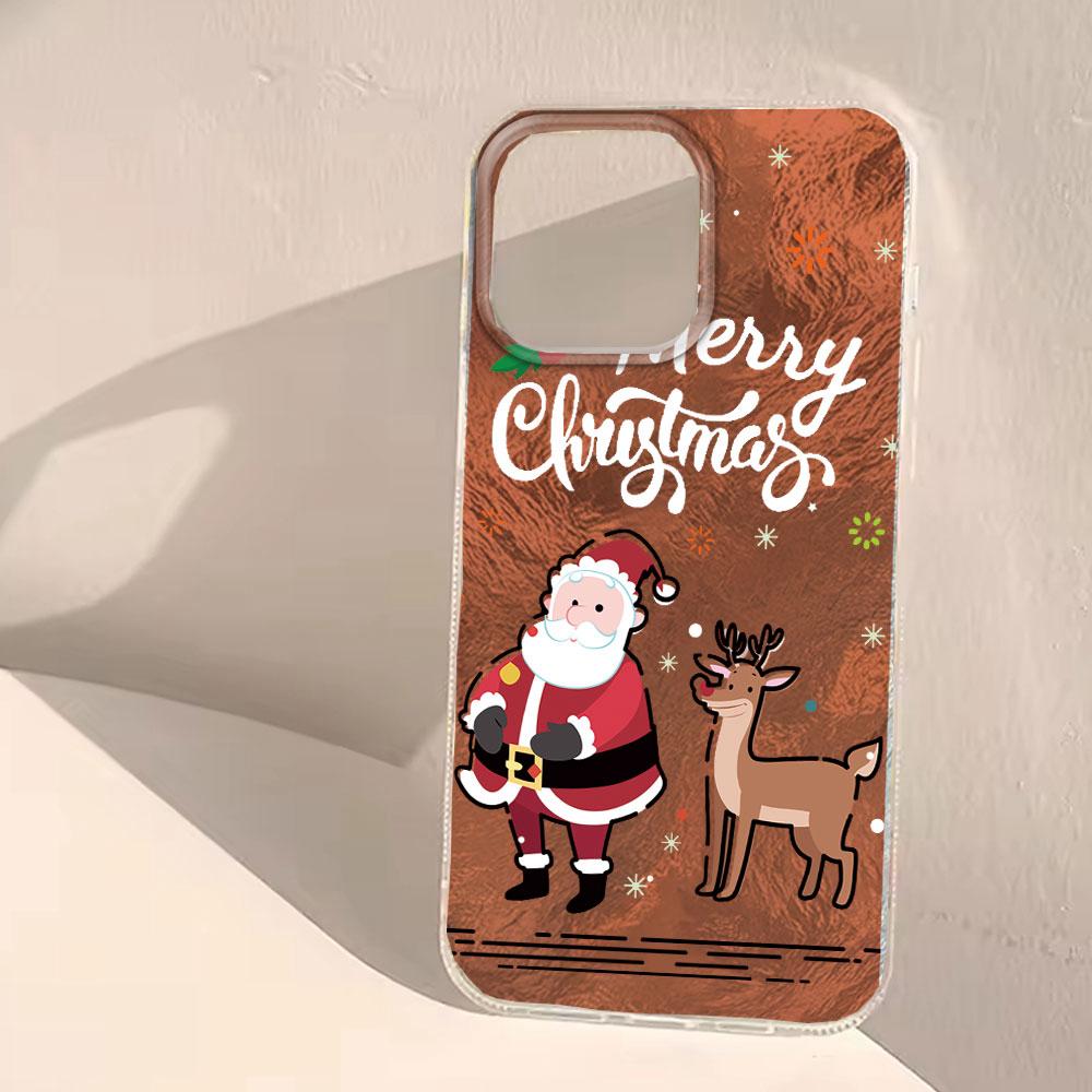 Cute Christmas Girl Reindeer Gift Phone Case For Xiaomi Redmi Note 15 14 13 12 11 11S 10 10S 9 Pro 15C 9A 13C 14C A3 9C A1 Cover