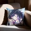 GGenshin Columbina Impact Pillow Case Sofa Living Room Bedroom Headboard Backrest Cushion Square Cushion Nap Time