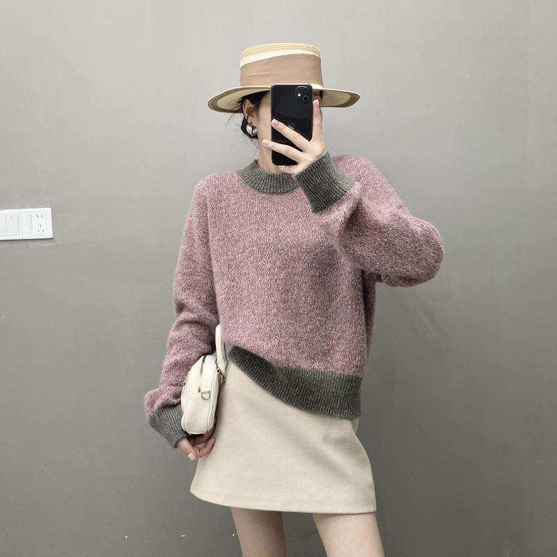 Qinghe 100% Kašmírový Dámský Svetr - Ultra Měkký Luxusní Zimní Pulovr