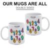 1 Stück 11oz Weiße Keramiktasse mit doppelseitigem Druck Großartig für den Heim- und Bürogebrauch und als bedeutungsvolles Geschenk für Freunde, Familie und Kollegen