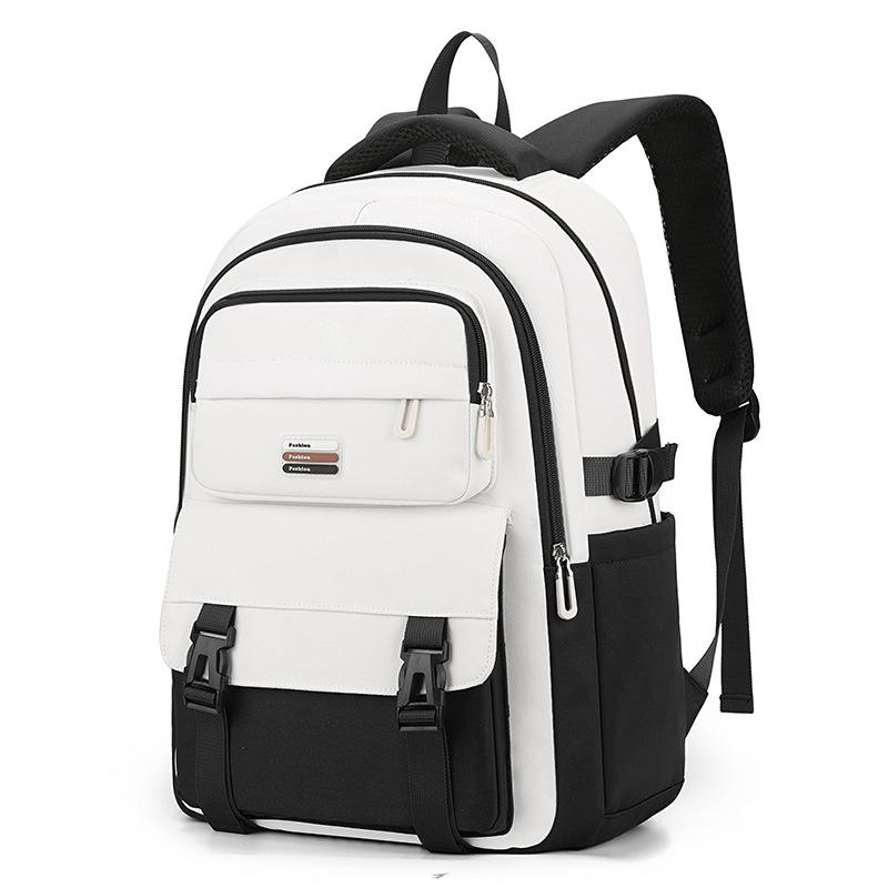 School bag Female primary school students grade 3 to 6 large-capacity backpack Strong and durable Middle school student contrasting color backpack