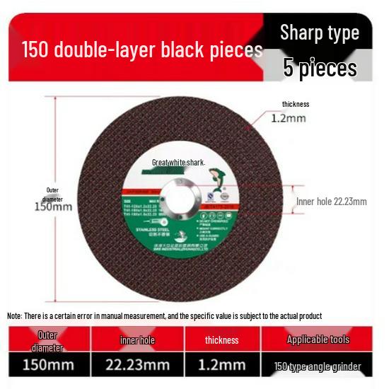 Great White Shark 100mm Stainless Steel Angle Grinder Blade - Sharp & Durable Cutting Wheel