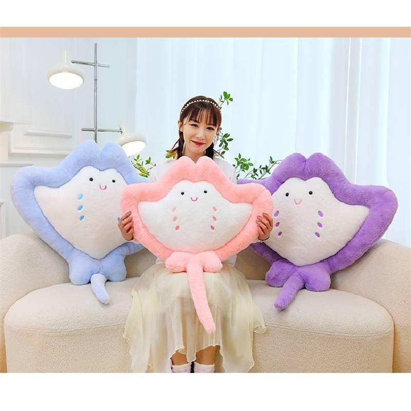 Plush Mobulidae Cartoon Toy Stuffed Pillow Doll Bedroom Decoration Gift Kids