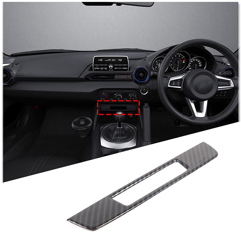 For Mazda MX-5 MX5 ND 2016-2026 ABS carbon fibre Interior Kit Dashboard Console Gear Shift Panel Cover Trim Stickers