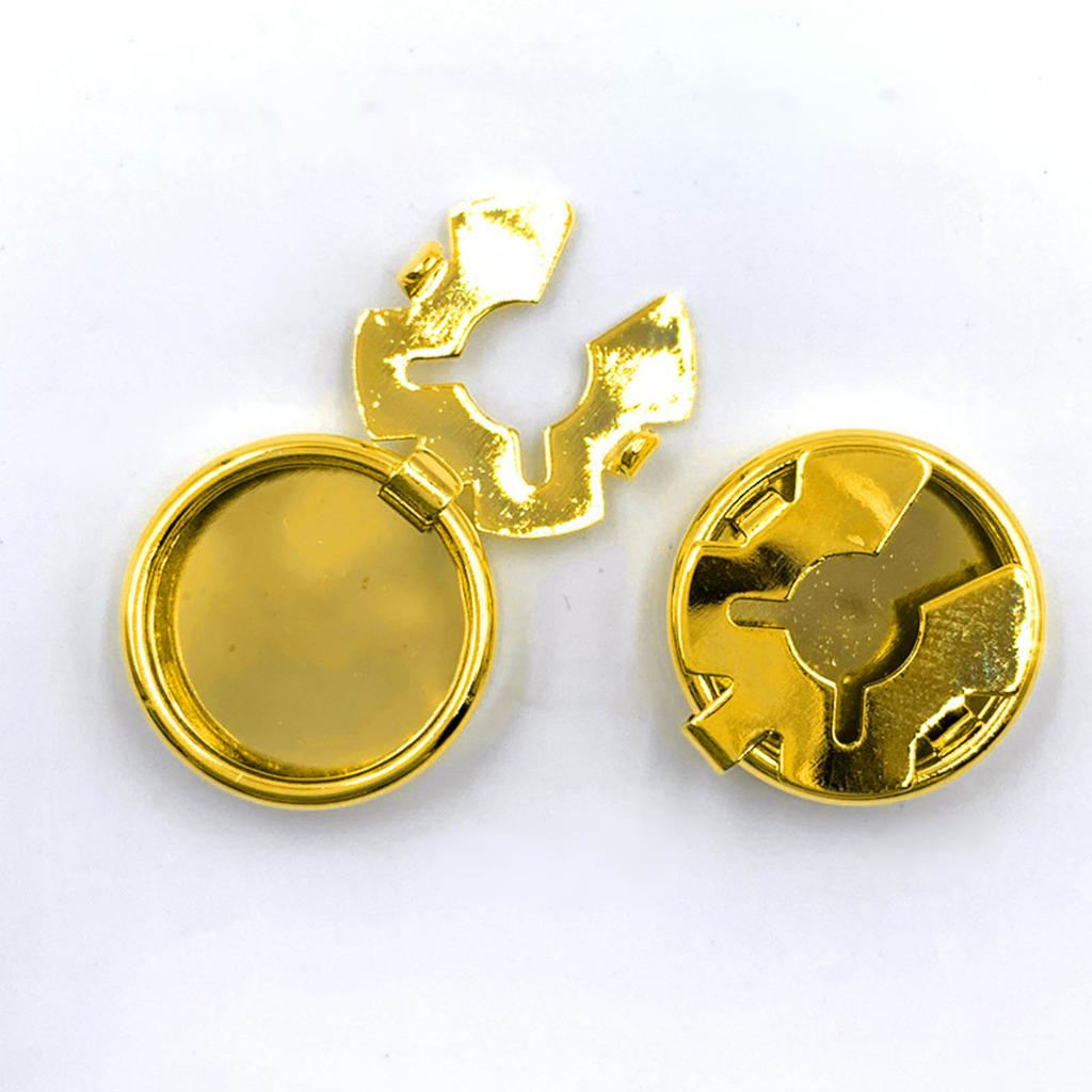 10pcs Brass Round Cuff Button Cover Cuff Links for Wedding Formal Shirt Mens Formal Button Covers Imitation Cufflinks