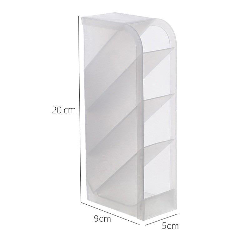 1 Pcs Creative Transparent Oblique Pen Holder Student Desktop Pen Holder Storage Stationery Box Office Pen Holder
