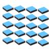 20pcs Heat Sinks Mini Black Aluminum Electronic Component Heatsinks for PC Chips IC Power Supplies