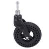 7 Inch Universal Caster TPE Rubber Solid Wheel Replacement for Trolley 75KG Load Capacity