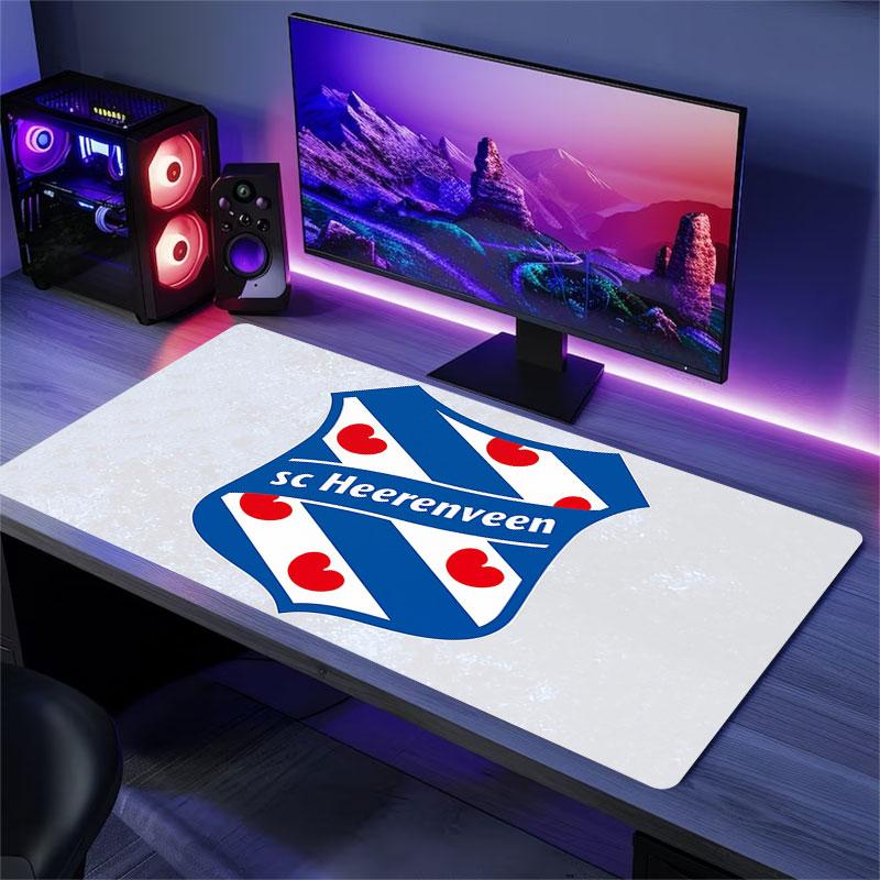 SC Heerenveen Mouse Pad, Large Gaming Desk Mat, Non-slip XXL Mousepad for Laptop & Tablet, Mini PC Playmat with Stitched Edges