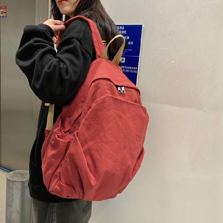 Vintage Canvas Backpack Daypack Convenient and Practical for Work and School