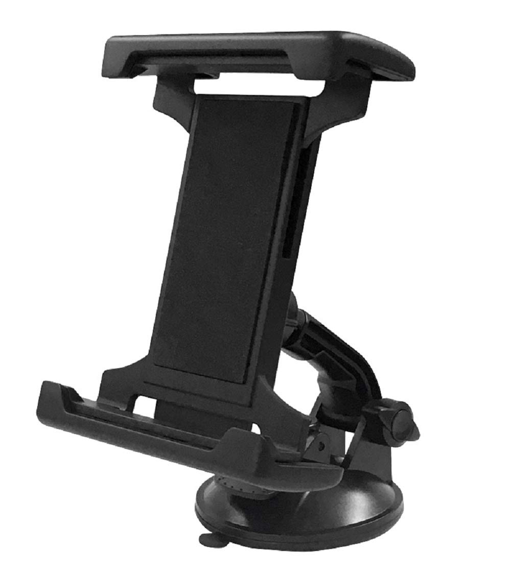 

Kashimura NAT-82 Tablet Holder for Nintendo Switch with Folio Case, Suction Cup Mount, Holds 100mm-215mm Wide, Large Gel Suction Cup, Black