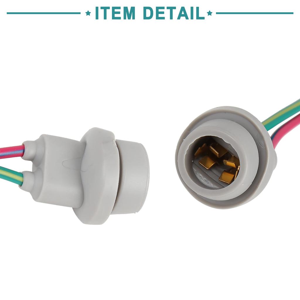 ACROPIX Light Rubber Base Socket T10 T15 W5W Wiring Harness Holder Connector Pigtail Adapter