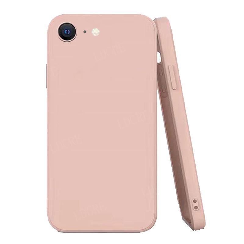 For iPhone SE 2022 Case Phone TPU Luxury Original Back Square Liquid Silicone Case For iPhone 13 Pro Max SE 2020 2022 Soft Cover