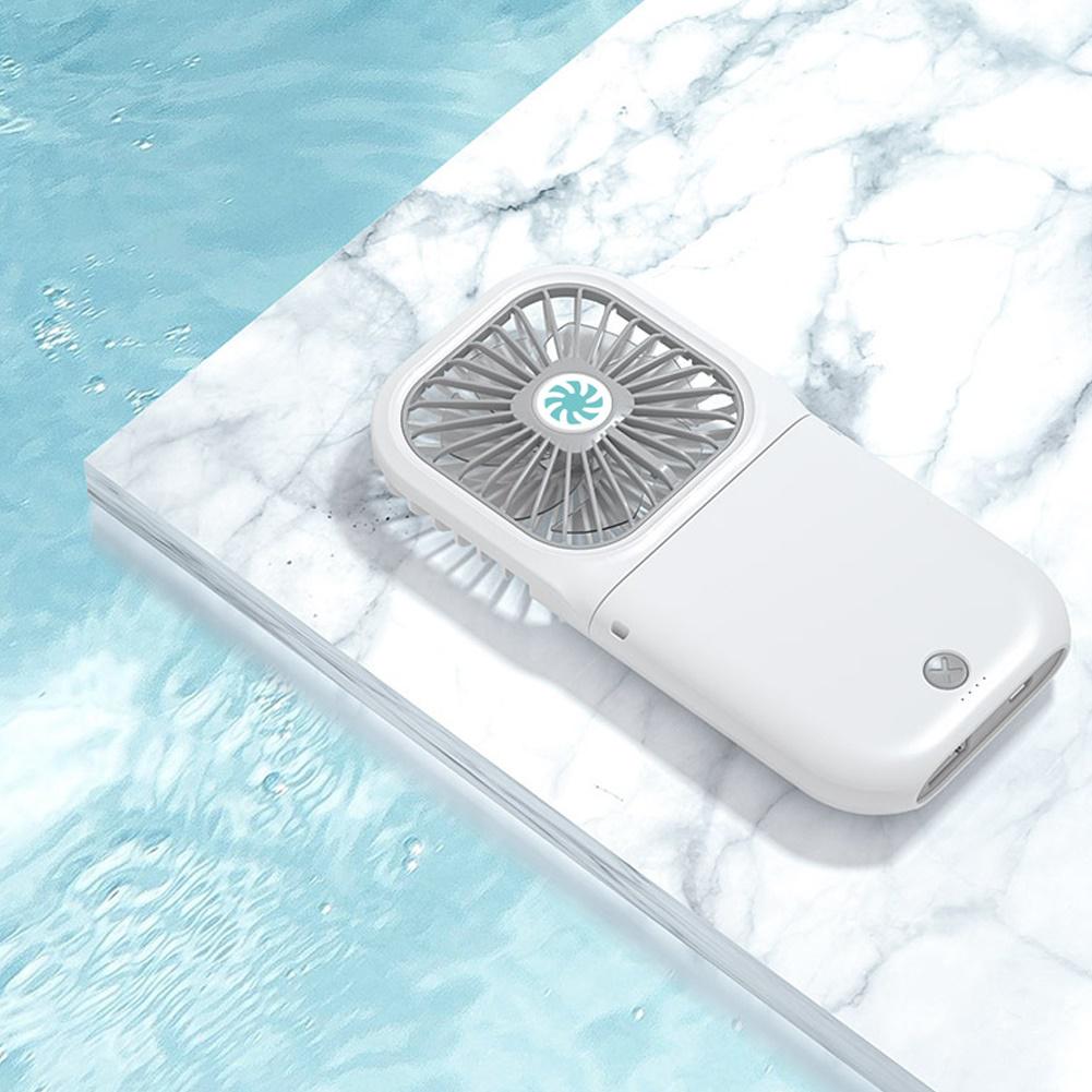 Summmer Fasshion USB Air Portable Rechargeable Hanging Neck Cooling Fan Mini Power Foldable Bank