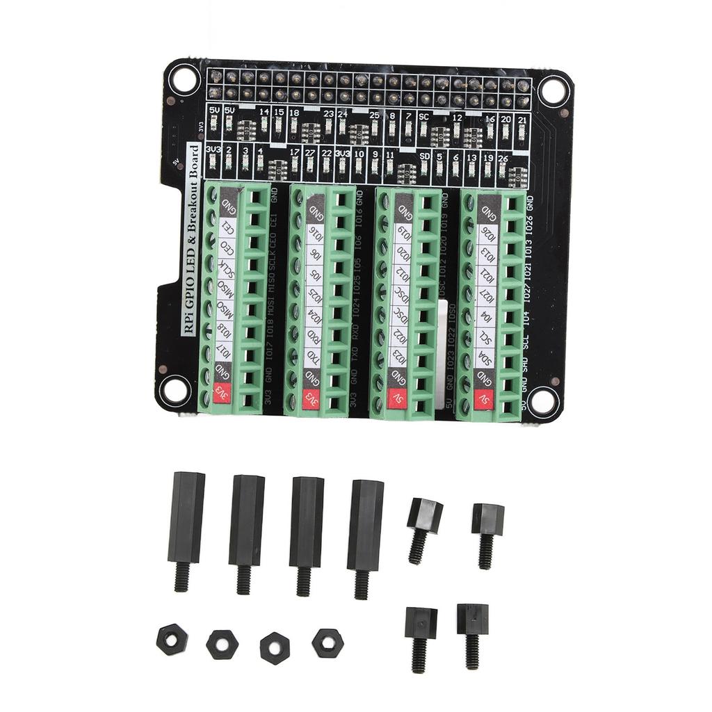 Klemmenblockplatine LED-Licht 3,3V 3A Klemmenblockmodul für RPi A+3A+B+2B 3B 3B+4B