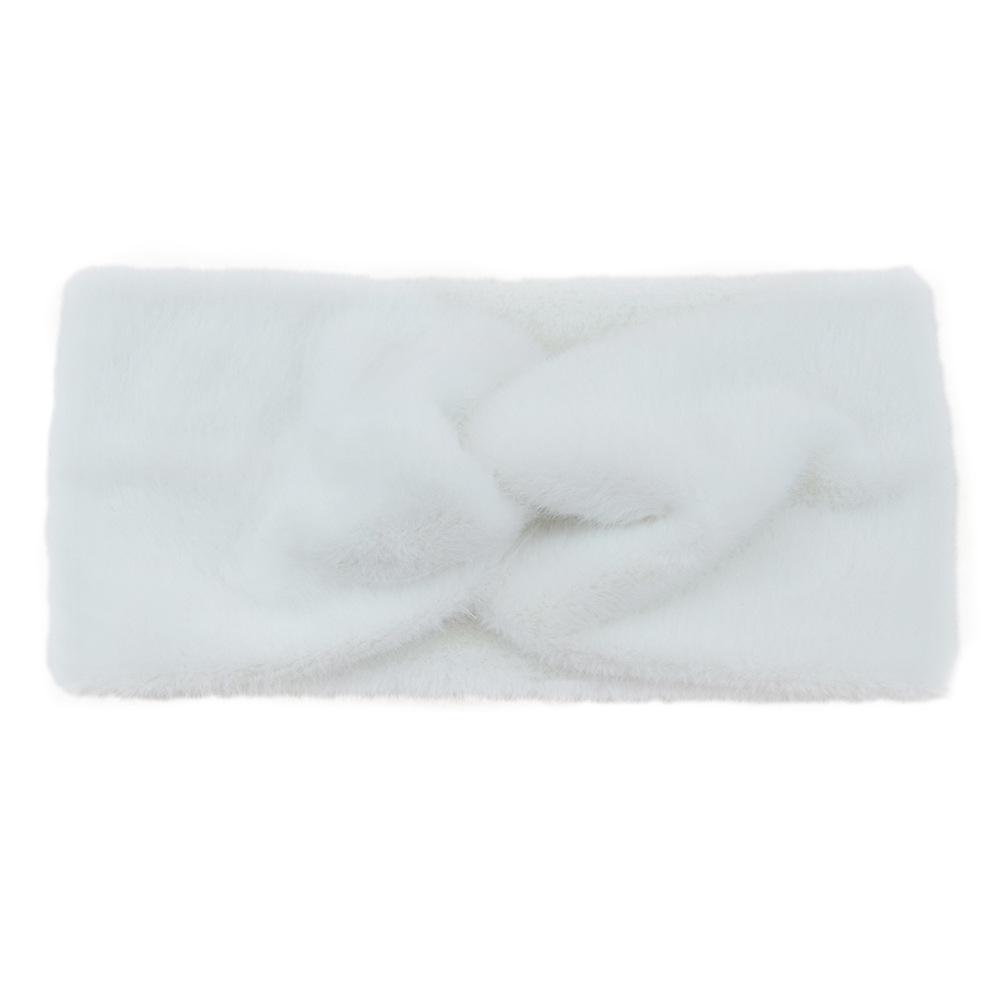 New Women Girls Solid Color Hair Bands Knitted Wool Headbands Vintage Cross Turban Bandage Ear Warmer Hairbands Hair Accessories