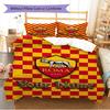 Set Biancheria da Letto Personalizzato con Logo AS Roma Copripiumino Federe Decorazione per la Casa Regalo (1 * copripiumino + 2 * federa, senza nucleo)