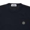 STONE ISLAND Logo Print Round Neck Loose Fit Short Sleeve T-Shirt Kids Tops Black 781620748-V0020