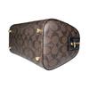 Coach Handbag Rowan 27 Presbyopic Printed Zipper Closure, Coated Canvas and Smooth Leather, Boston Bag Hand-held Shoulder Crossbody Bag, Large Size
