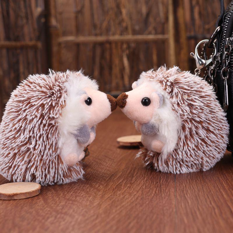 Portachiavi Peluche Riccio Carino da 10 cm Portachiavi Anime Creativo Accessori Ciondolo per Borsa da Donna