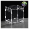 Crawler Box Transparent Reptile Small Snake Feeding Box Stackable And Buckle Splicing Box For Gecko Insect Tortoise Treefrog