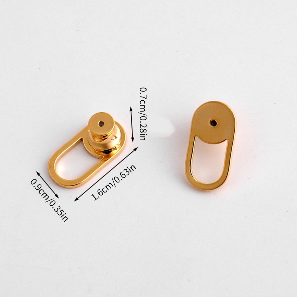 Pack of 4 U Shaped Earring Lifter Backs for Heavy Earrings and Droopy Earlobes Large Earring Back Replacements