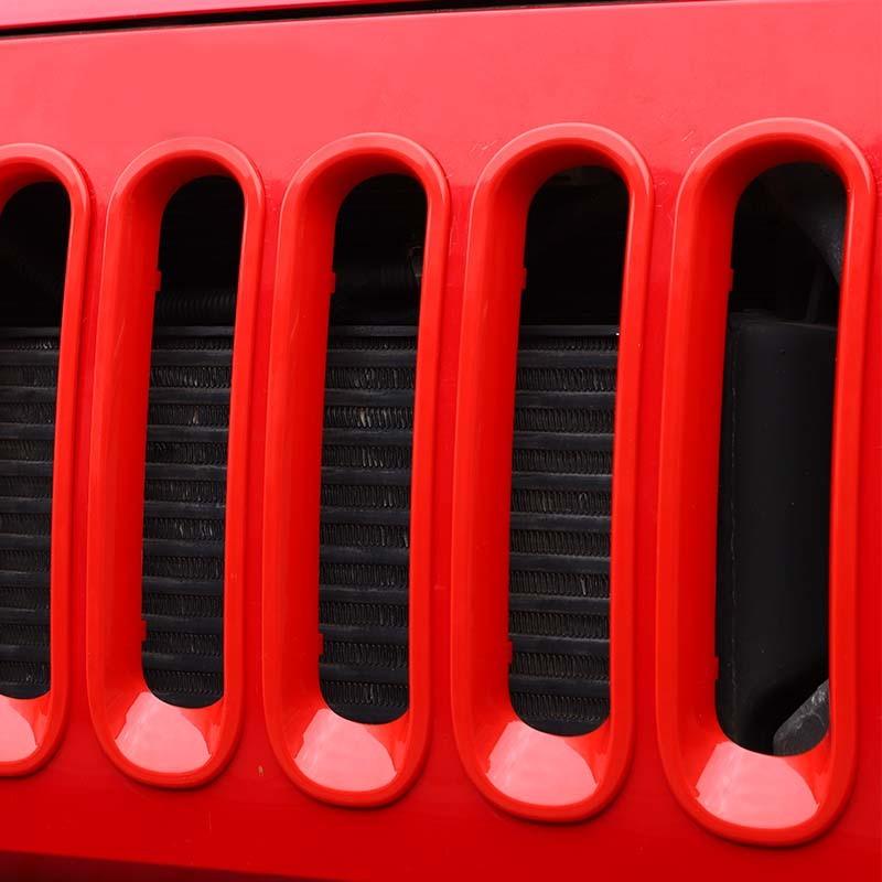 ABS Car Headlight Decorative Cover Grille Decoratiion Stickers For Jeep Wragnler JK 2007-2017 Car Exterior Accessories